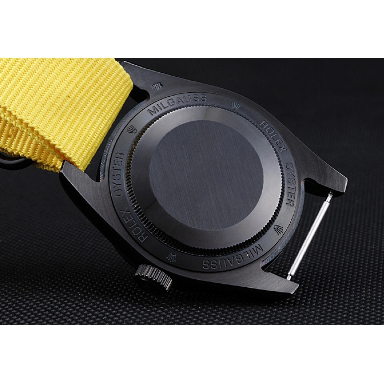 Aaa replica Milgauss 621999 Strap Nylon Yellow Rolex Bamford 0522